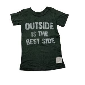Retro Brand Green Outside Tee